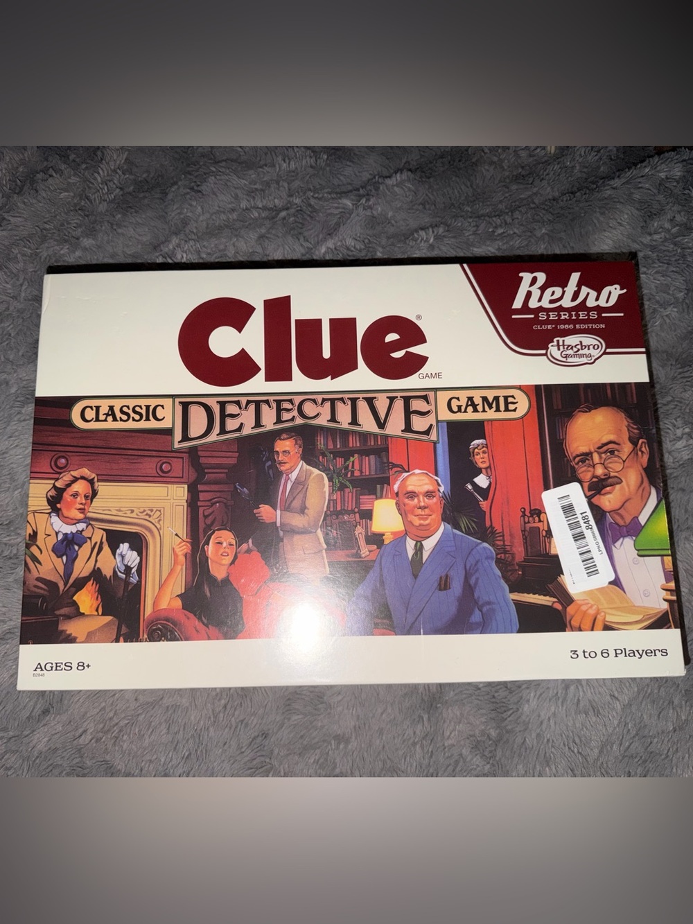 Hasbro Clue Classic Detective Game - Red and Cream Retro Box, never opened